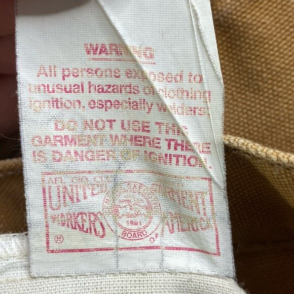 VTG Carhartt Jeans Mens 40x31 Brown Duck Canvas Carpenter Union Made USA 90s Y2K - Picture 16 of 16
